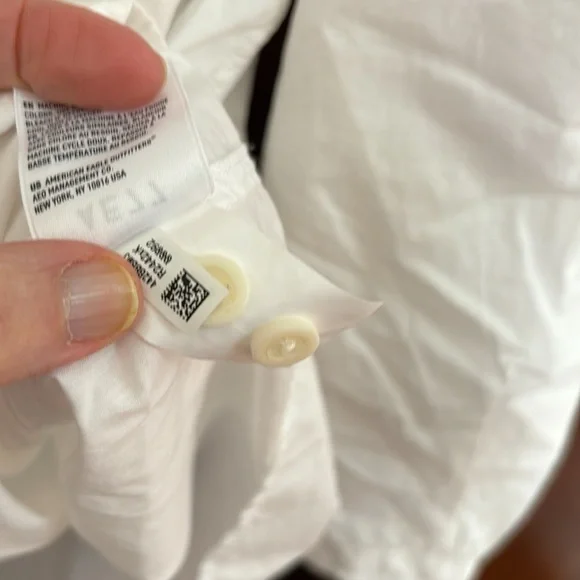 NWT AE77 American Eagle Premium Button Down Blouse - Picture 10 of 12